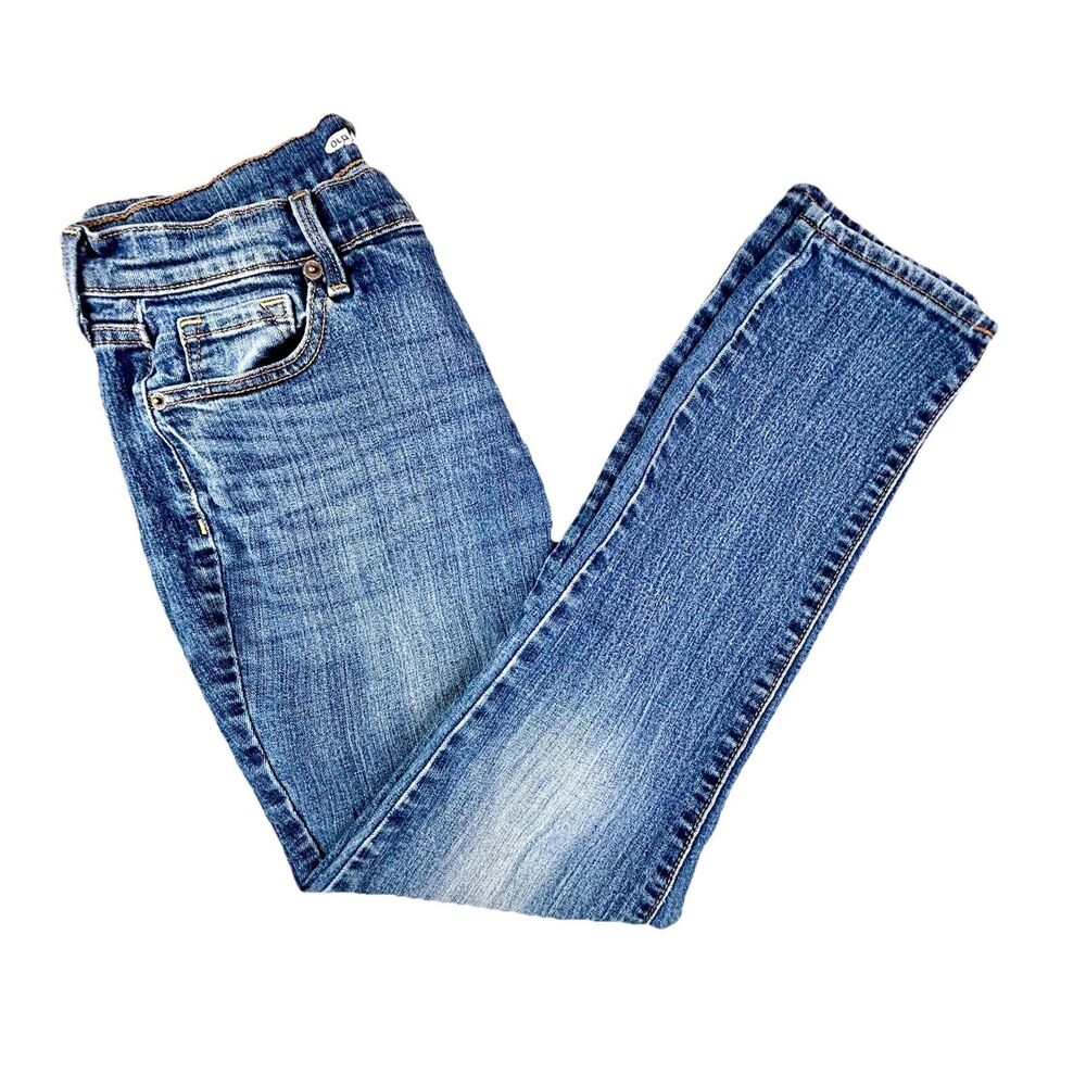 Old Navy Curvy Skinny Jeans Women‎ Size 6 Short Blue Dark Wash Denim